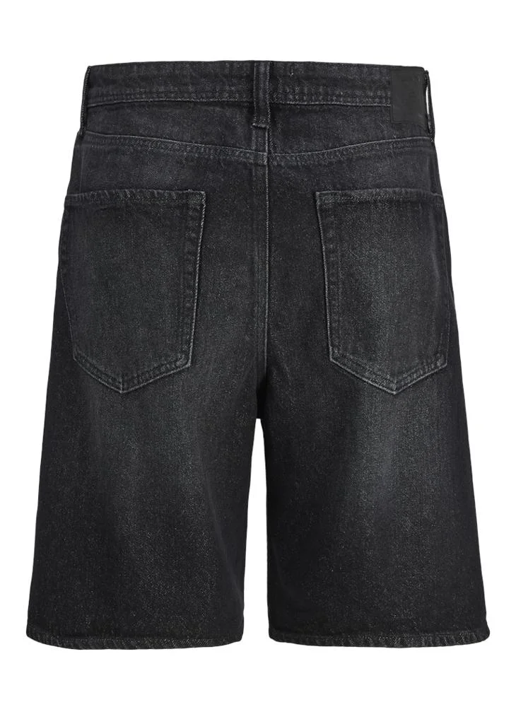 JACK & JONES Black Denim Casual Denim Shorts for Men | Best Price UAE